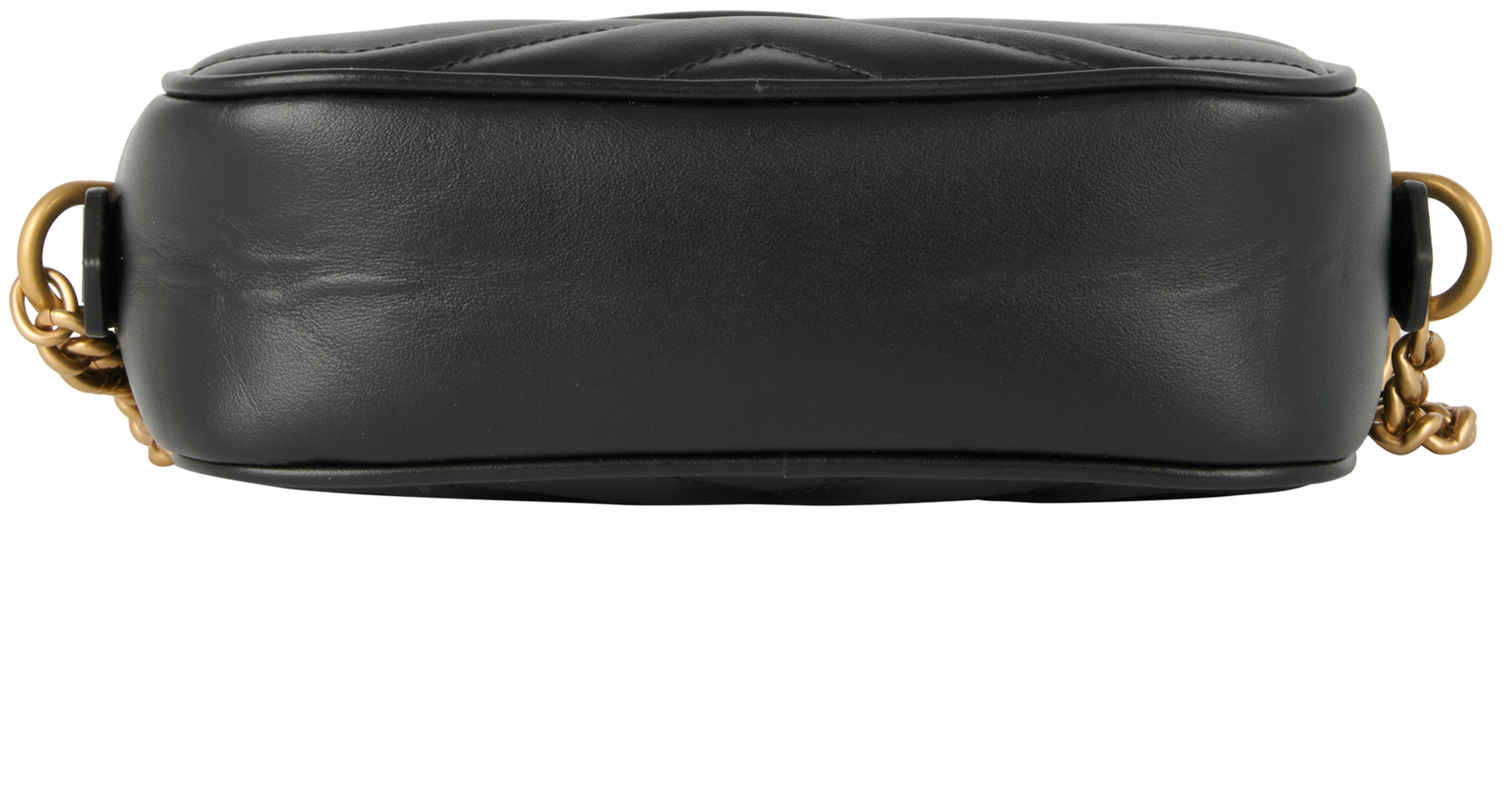 Marmont Camera Bag, &pound;850, Handbags, Black, Leather, Top view